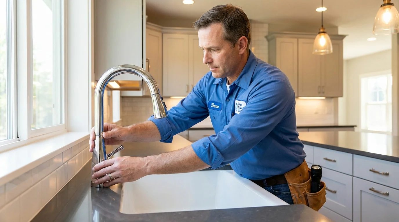 Kitchen faucet installation by Johns Plumbing LLC in Langley